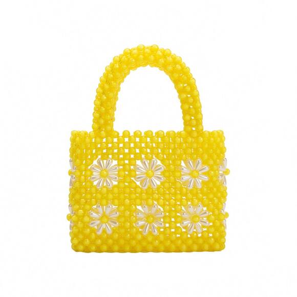 MELIE BIANCO Handbags - NEW MELIE BIANCO women's selena beaded top handle bag in yellow